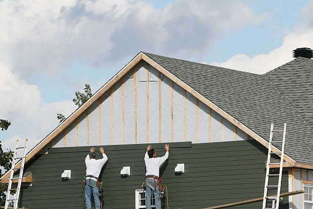 Professional Emergency Siding Repair technician working in Worcester, MA